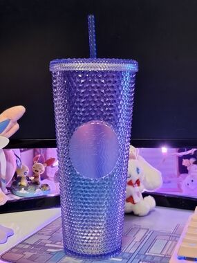 Starbucks Purple Studded Cold Cup Tumbler with Straw